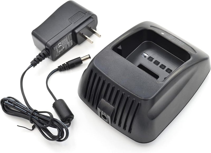 Kymate KSC-32 Rapid Charger with Power Adapter Compatible with Kenwood Radio TH-D72A TK-2180 TK-3180 TK-5210 TK-5310 NX-5200 NX-5300 NX-5400 NX200 NX300 NX-410 NX-411 KNB-31 KNB-32 KNB-47 Battery Charging - Image 2